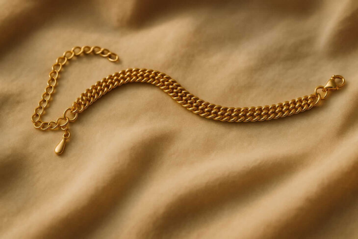 Sleek Snake Chain Necklace – Smooth & Flexible Gold Chain - Image 3