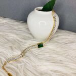 Sparkling Crystal Link Bracelet – Chic Chain with Dazzling Stones - Image 2
