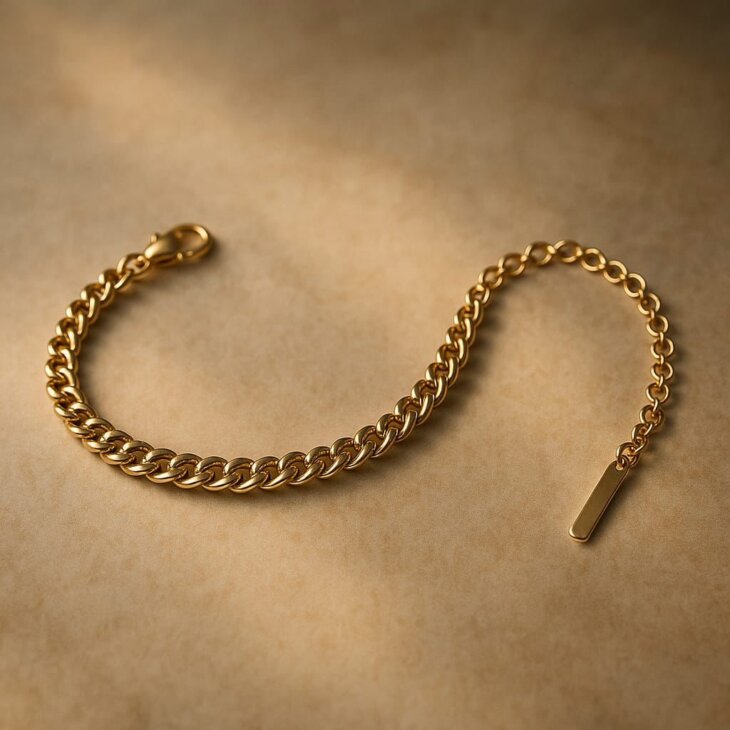 Smooth Tennis Bracelet – Sleek & Flexible Wristwear in Gold